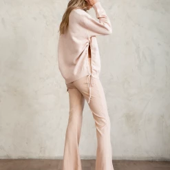 Pink Diamond Tops Trixie Knit Jumper (Nude)
