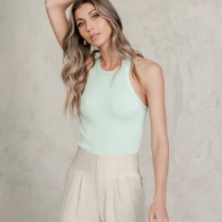 Thanne Cassidy Tank Top (Sage) Tops 10 Thanne Cassidy Tank Top (Sage) Tops