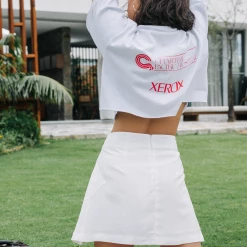 Charcoal Clothing Maui Mini Skirt (White)