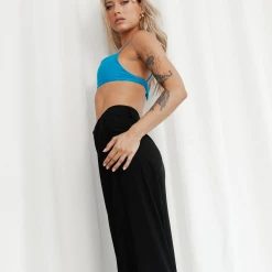 Charcoal Clothing Cairo Crop Top (Blue) New Arrivals
