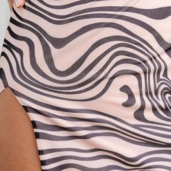 Luvalot Breakeven Mini Skirt (Peach) Sets + Co-ords