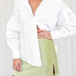 Charcoal Clothing Bottoms Monyca Mini Skirt (Green)