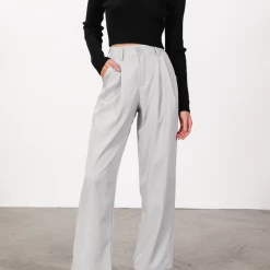 Into Fashion Leigh Pants (Grey) Bottoms