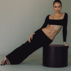 Charcoal Clothing New Arrivals Broadway Maxi Skirt (Black) 12 Charcoal Clothing New Arrivals Broadway Maxi Skirt (Black)