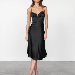 Luvalot New Arrivals Quincy Midi Dress (Black)