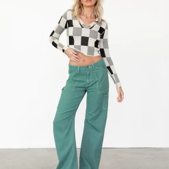 Oscar Street Zendaya Knit Top (Black/Cream)