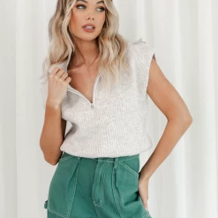 Charcoal Clothing Tyra Vest (Beige) New Arrivals