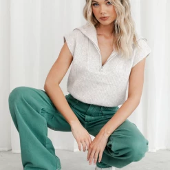 Charcoal Clothing Tyra Vest (Beige) New Arrivals