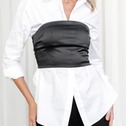 Tops Playa Crop Top (Black) - By Lioness