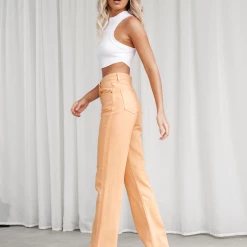 Carter Jeans (Orange) - By Lioness Bottoms