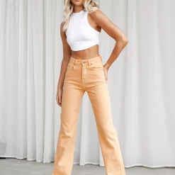 Carter Jeans (Orange) - By Lioness Bottoms