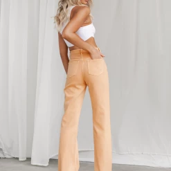 Carter Jeans (Orange) - By Lioness Bottoms