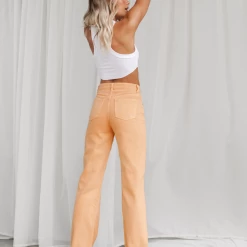 Carter Jeans (Orange) - By Lioness Bottoms