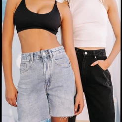 Charcoal Clothing Jordan Denim Shorts (Blue)