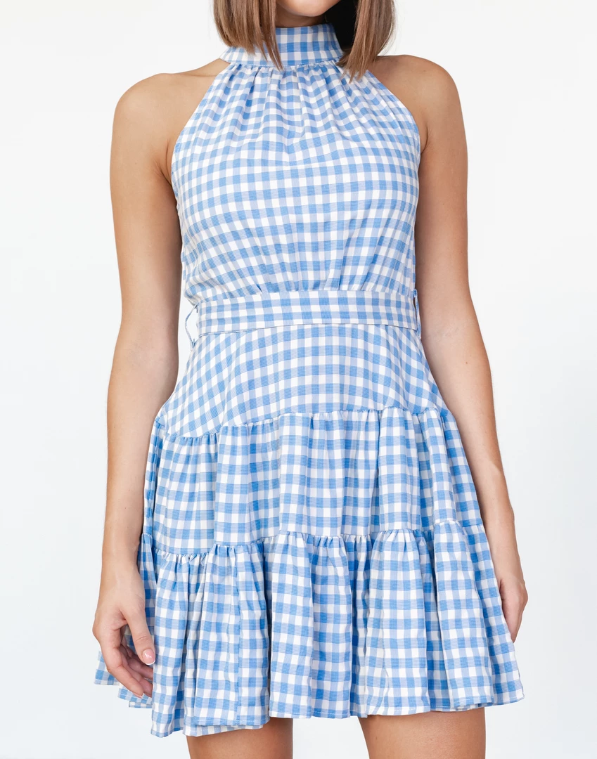 Thanne Presley Mini Dress (Blue) 2 Thanne Presley Mini Dress (Blue)