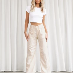 Miami Vice Linen Pants (Off White) - By Lioness