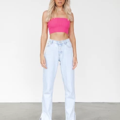 My Girl Tops Tilli Crop Top (Pink)