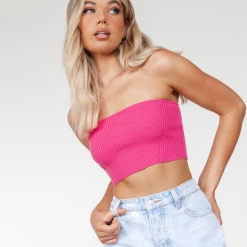 My Girl Tops Tilli Crop Top (Pink)