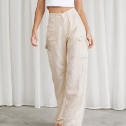 Miami Vice Linen Pants (Off White) - By Lioness