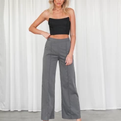 Charcoal Clothing Close To You Corset Top (Black)