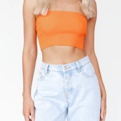 My Girl Tilli Crop Top (Orange)