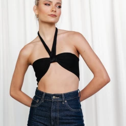 My Girl Tops Sitting Pretty Crop Top (Black) 13 My Girl Tops Sitting Pretty Crop Top (Black)