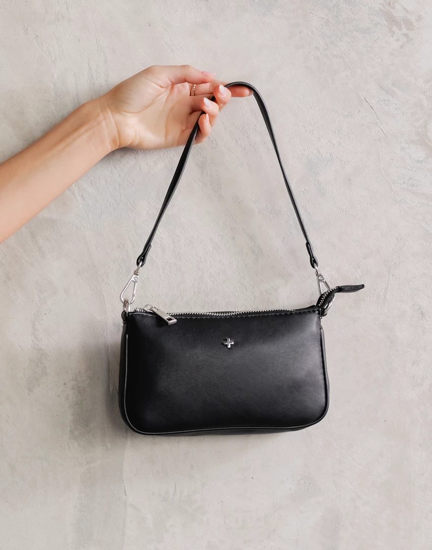 Peta And Jain Rinna Shoulder Bag (Black PU) - By Peta + Jain New Arrivals 3 Peta And Jain Rinna Shoulder Bag (Black PU) - By Peta + Jain New Arrivals