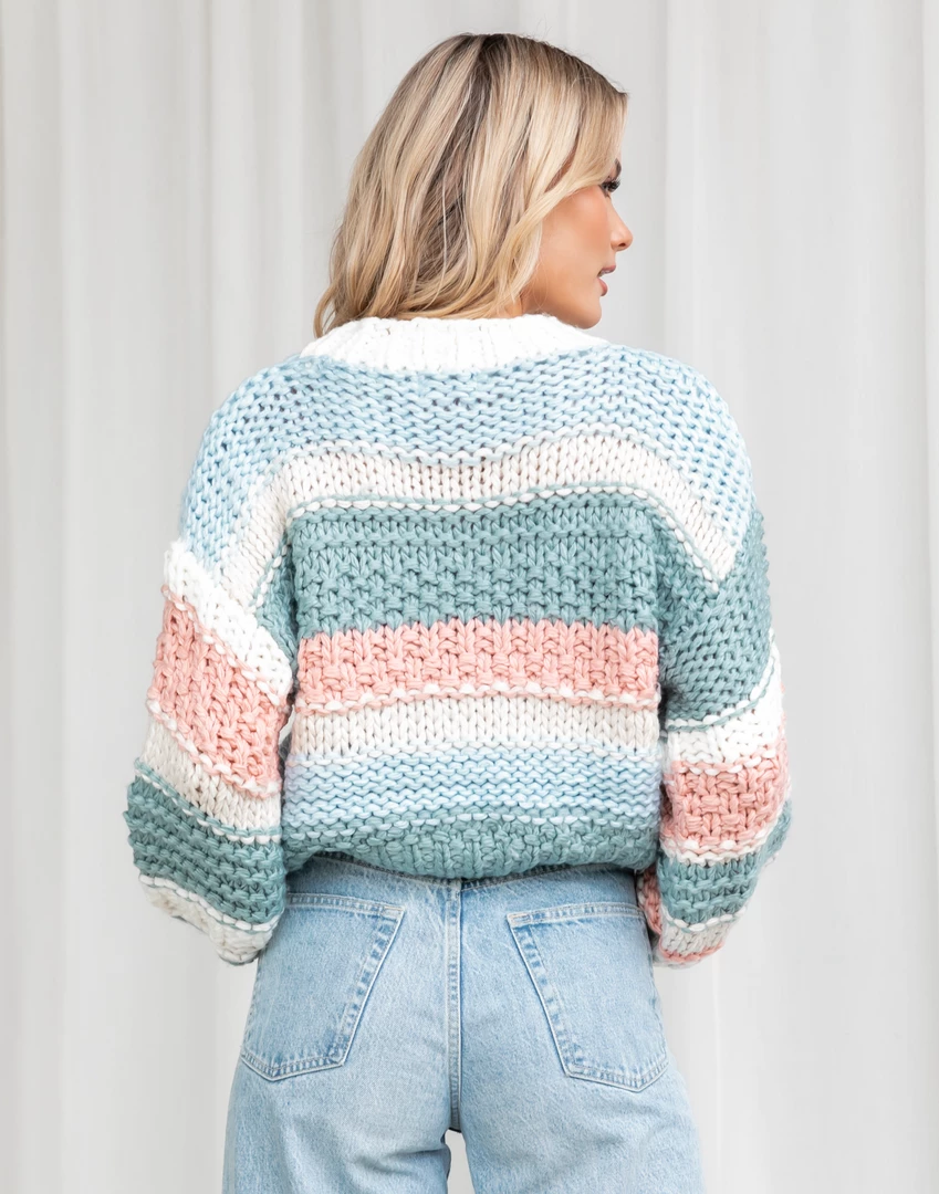 Thanne Jumpers & Cardigans Early Morning Knit Jumper (Blue) 3 Thanne Jumpers & Cardigans Early Morning Knit Jumper (Blue)