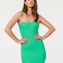 Into Fashion Blake Mini Dress (Green) Dresses