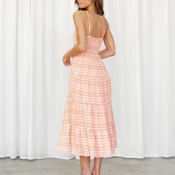 Yours Truly Dresses Bethanee Midi Dress (Orange) 9 Yours Truly Dresses Bethanee Midi Dress (Orange)