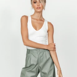 Luvalot Tops McKenna Bodysuit (White) 17 Luvalot Tops McKenna Bodysuit (White)