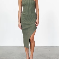 Style State New Arrivals Luke Midi Dress (Olive)