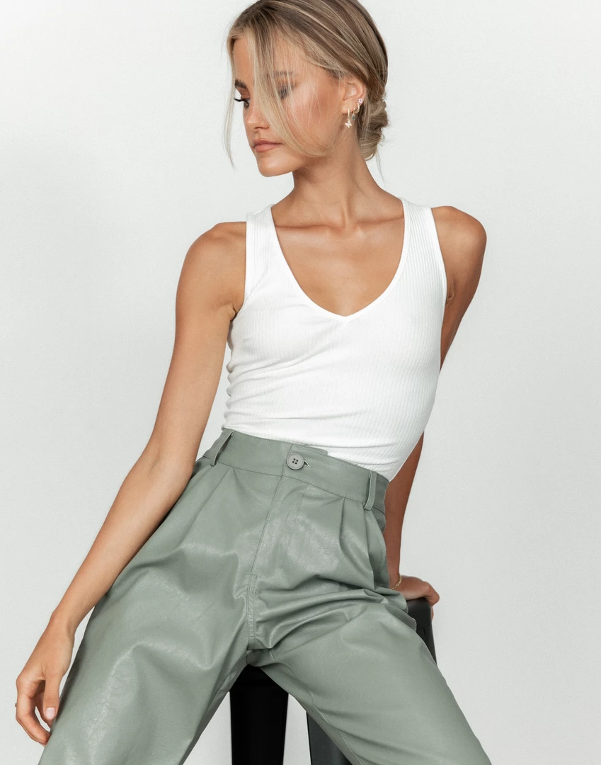 Luvalot Tops McKenna Bodysuit (White) 8 Luvalot Tops McKenna Bodysuit (White)