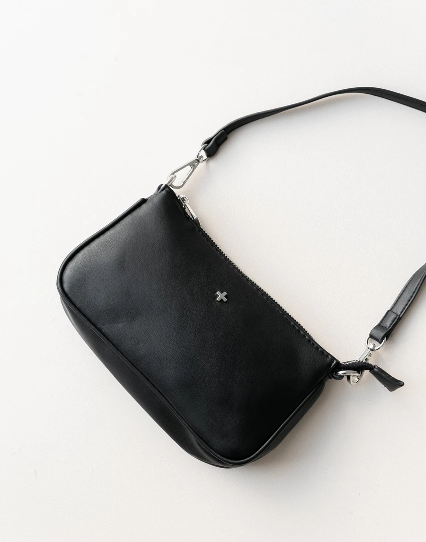 Peta And Jain Rinna Shoulder Bag (Black PU) - By Peta + Jain New Arrivals 1 Peta And Jain Rinna Shoulder Bag (Black PU) - By Peta + Jain New Arrivals