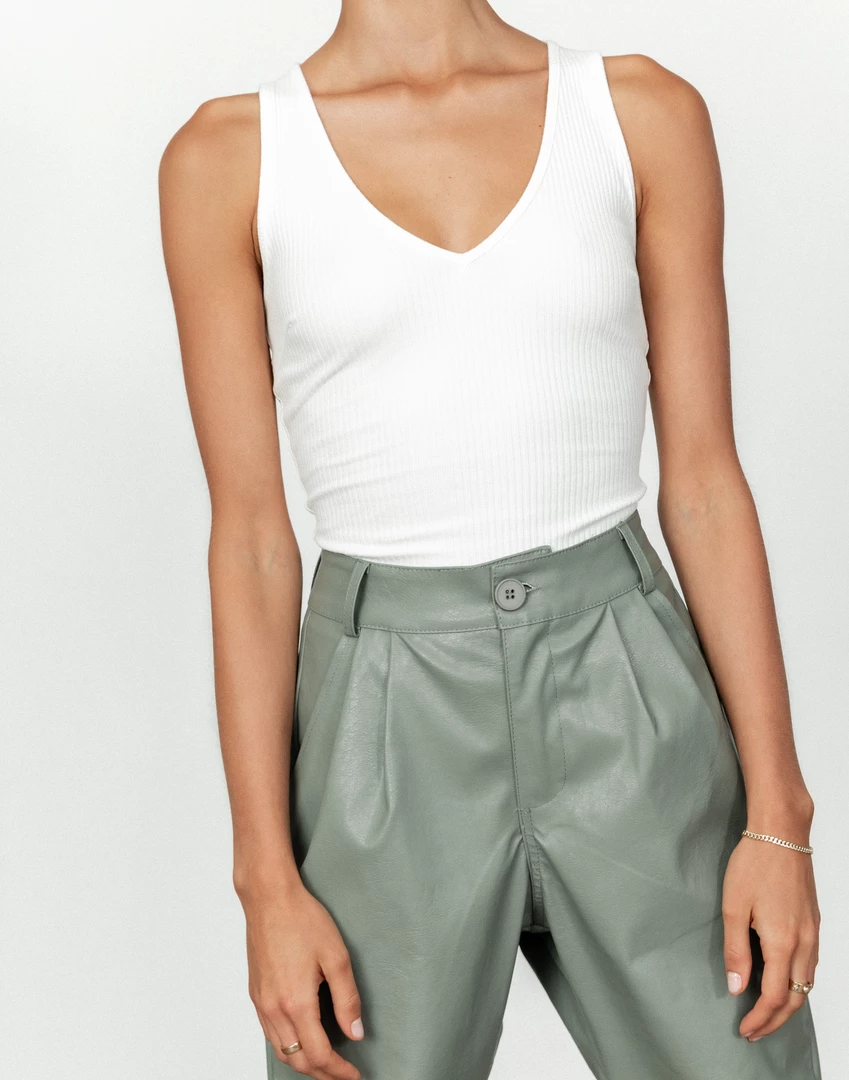 Luvalot Tops McKenna Bodysuit (White) 5 Luvalot Tops McKenna Bodysuit (White)