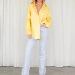 Charcoal Clothing South Beach Shirt (Yellow) Tops 12 Charcoal Clothing South Beach Shirt (Yellow) Tops