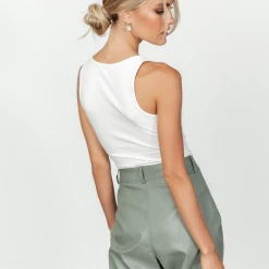 Luvalot Tops McKenna Bodysuit (White) 11 Luvalot Tops McKenna Bodysuit (White)