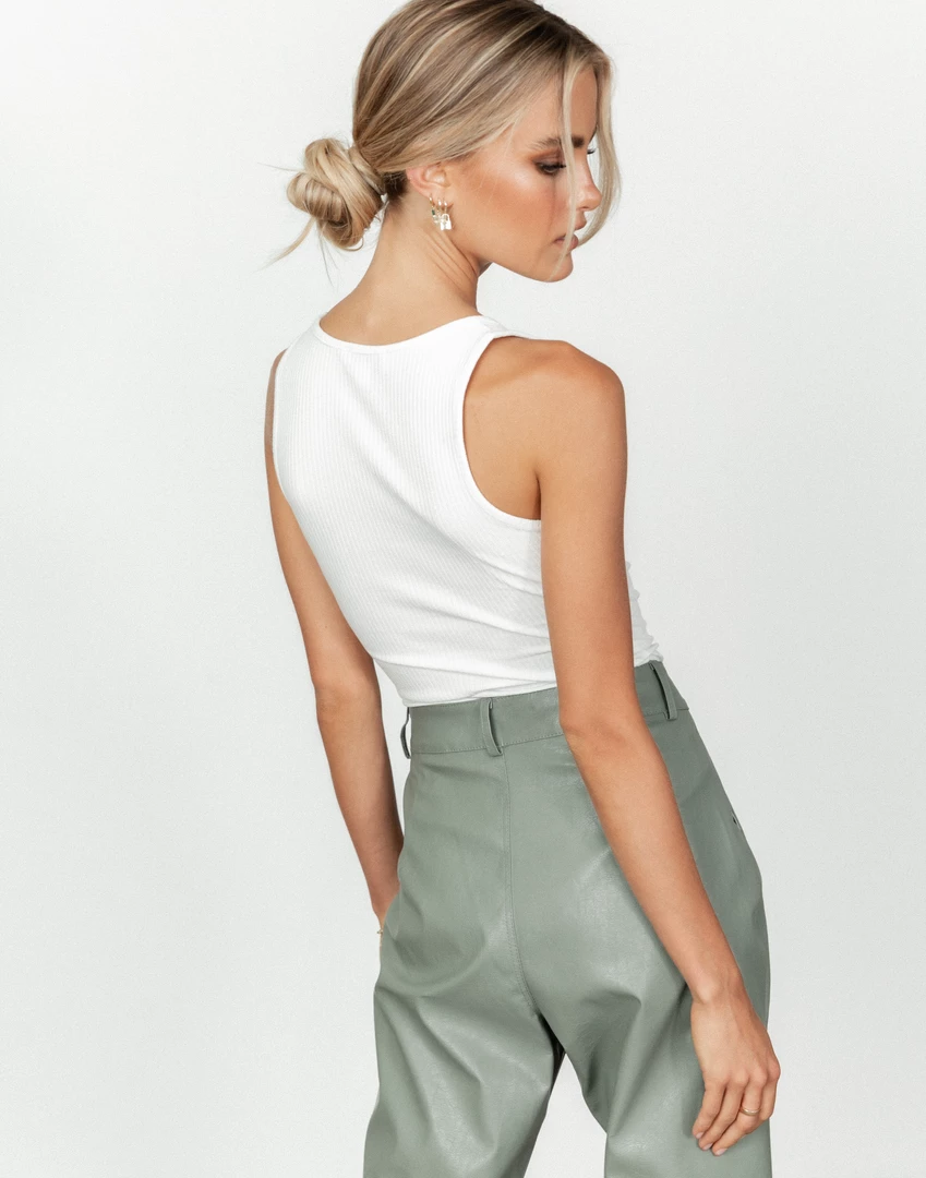 Luvalot Tops McKenna Bodysuit (White) 3 Luvalot Tops McKenna Bodysuit (White)