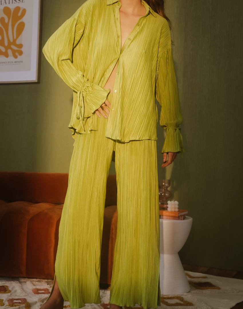 Charcoal Clothing New Arrivals Sweet Serenity Pants (Green) 1 Charcoal Clothing New Arrivals Sweet Serenity Pants (Green)