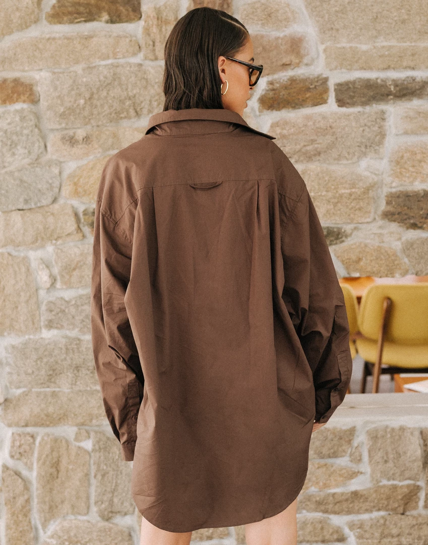 Charcoal Clothing Tops South Beach Shirt (Brown) 5 Charcoal Clothing Tops South Beach Shirt (Brown)