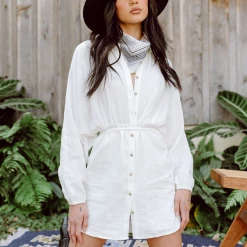 Roseason Mikayla Mini Dress (White)