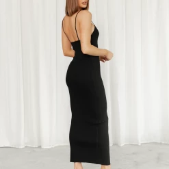 Casa Midi Dress (Black) - By Lioness New Arrivals