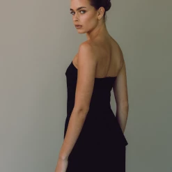 Charcoal Clothing Lucy Strapless Top (Black) New Arrivals