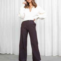 Pink Diamond Tops Walk My Way Knit Jumper (Cream)