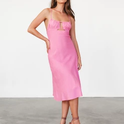 Into Fashion Dresses Katherine Midi Dress (Pink)