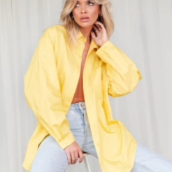 Charcoal Clothing South Beach Shirt (Yellow) Tops