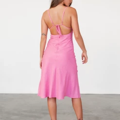 Into Fashion Dresses Katherine Midi Dress (Pink)