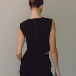 Charcoal Clothing Sidewalk Vest Top (Black) New Arrivals