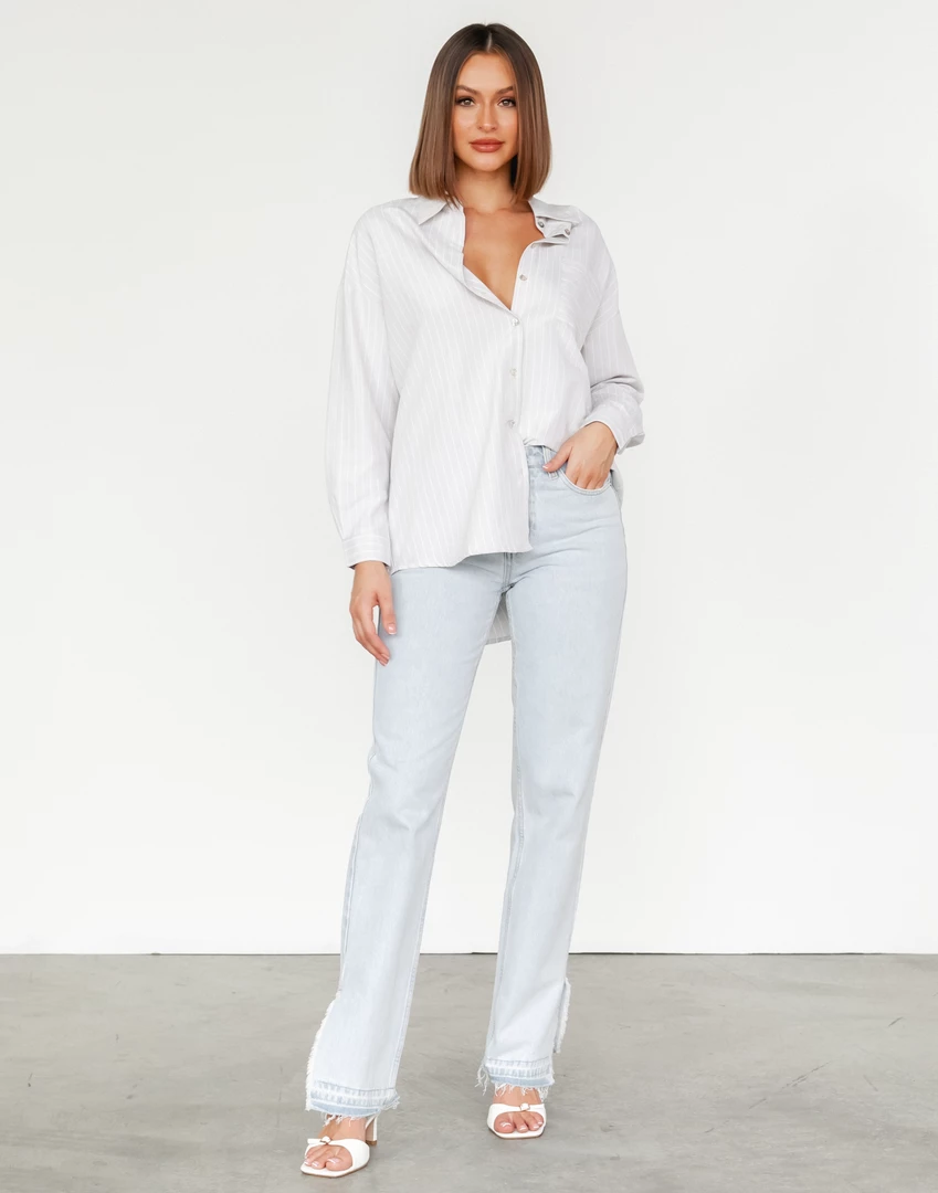 Into Fashion Aubrey Shirt (Grey) New Arrivals 4 Into Fashion Aubrey Shirt (Grey) New Arrivals