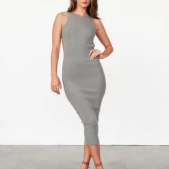Style State Everly Midi Dress (Khaki) Dresses